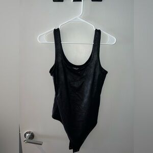Abercrombie & Fitch Black Asymmetrical Sleeveless Bodysuit